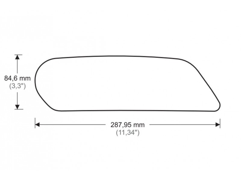 Tank side protectors PUIG ANTI-SLIP 20078N Negru