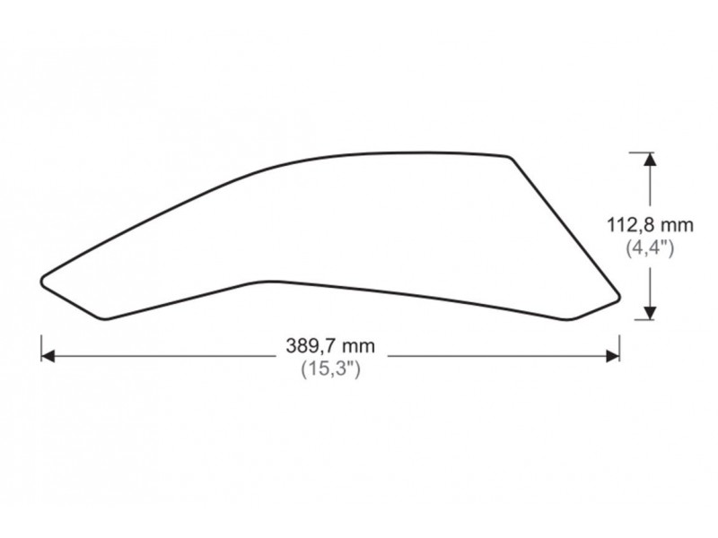Tank side protectors PUIG ANTI-SLIP 20085N Negru