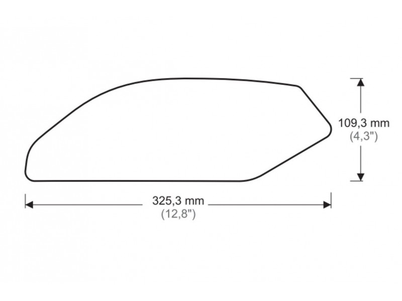 Tank side protectors PUIG ANTI-SLIP 20086N Negru