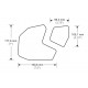 Tank side protectors PUIG ANTI-SLIP 20090N Negru
