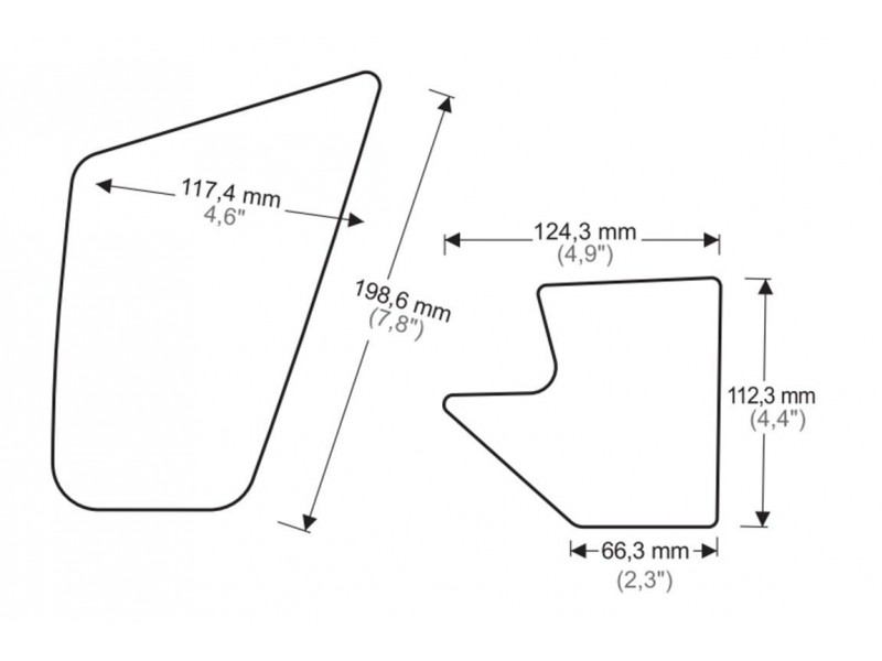 Tank side protectors PUIG ANTI-SLIP 20092N Negru