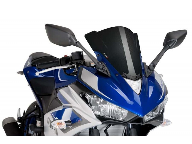 Windscreen PUIG RACING 7649C carbon look