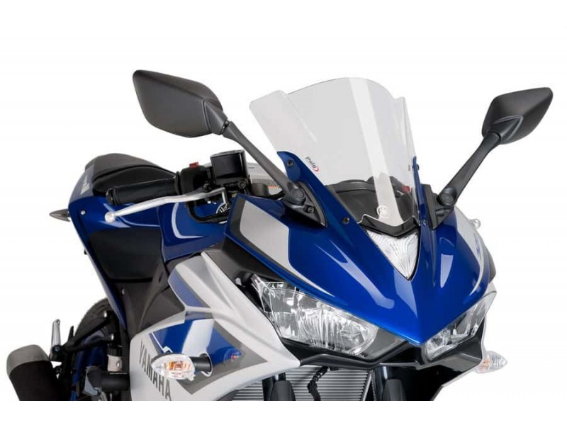 Windscreen PUIG RACING 7649W transparent