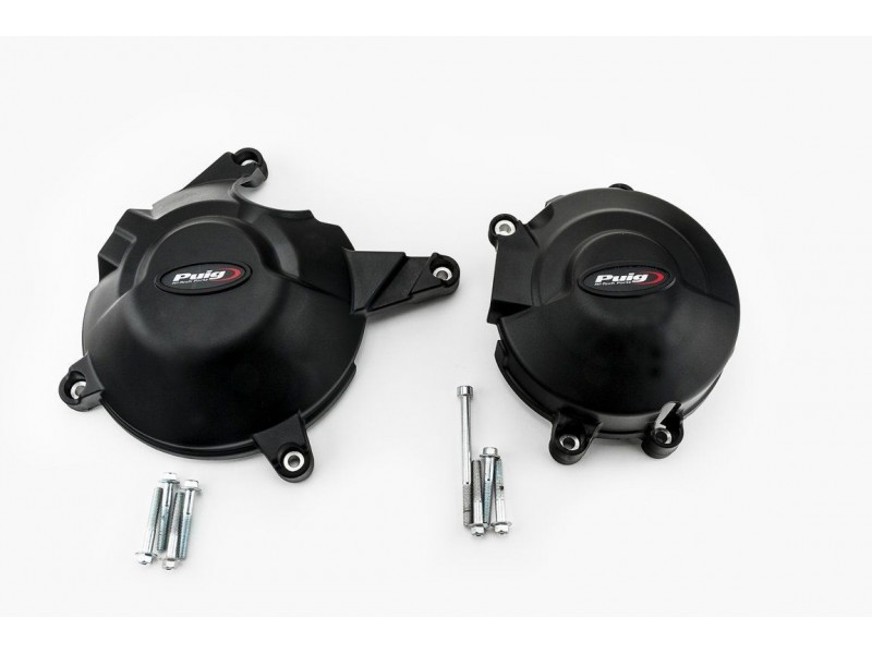  Engine protective covers PUIG 20131N Negru included right and left caps
