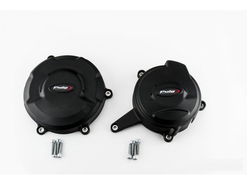  Engine protective covers PUIG 20139N Negru included right and left caps