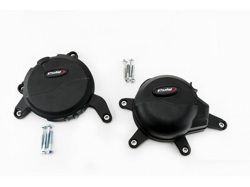  Engine protective covers PUIG 20141N Negru included right and left caps