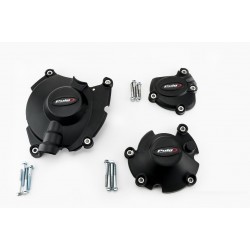 Engine protective covers PUIG 20142N Negru included right, left and alternator caps  Engine protective covers PUIG 20142N Negru included right, left and alternator caps