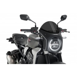Windshield PUIG SEMI-FAIRING 3133F matt black dark smoke Windshield PUIG SEMI-FAIRING 3133F matt black dark smoke