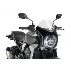 Windshield PUIG SEMI-FAIRING 3143W carbon look transparent Windshield PUIG SEMI-FAIRING 3143W carbon look transparent
