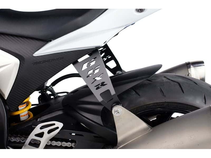 Exhaust brackets PUIG 5002N black stanga