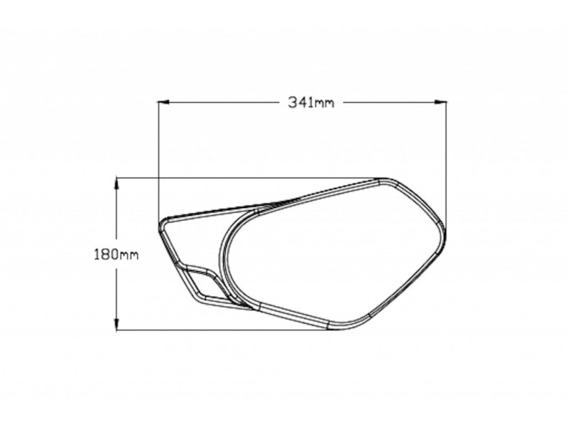 Panouri laterale PUIG RETRO 9232C carbon look without supports