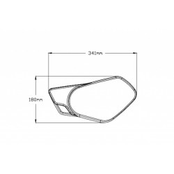 Panouri laterale PUIG RETRO 9232J matt black without supports Panouri laterale PUIG RETRO 9232J matt black without supports