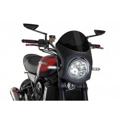 Windshield PUIG SEMI-FAIRING 9595F matt black dark smoke Windshield PUIG SEMI-FAIRING 9595F matt black dark smoke