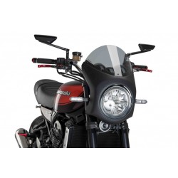 Windshield PUIG SEMI-FAIRING 9595H matt black smoke Windshield PUIG SEMI-FAIRING 9595H matt black smoke