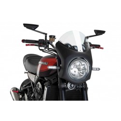 Windshield PUIG SEMI-FAIRING 9595W matt black transparent Windshield PUIG SEMI-FAIRING 9595W matt black transparent