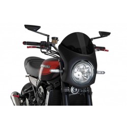 Windshield PUIG SEMI-FAIRING 9596F carbon look dark smoke Windshield PUIG SEMI-FAIRING 9596F carbon look dark smoke