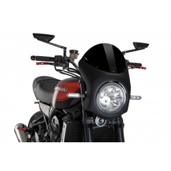 Windshield PUIG SEMI-FAIRING 9596N carbon look Negru Windshield PUIG SEMI-FAIRING 9596N carbon look Negru