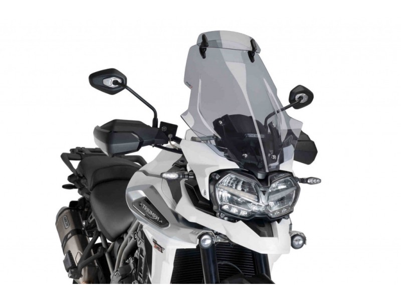 Windscreen PUIG TOURING WITH VISOR 9614H smoke