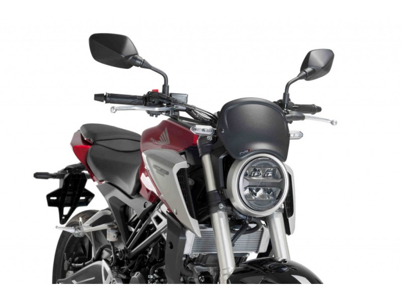 Windshield PUIG FRONTAL PLATE 9663J matt black