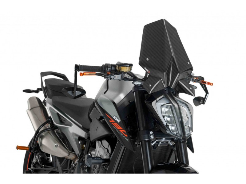 Windshield PUIG NEW. GEN SPORT 9668C carbon look