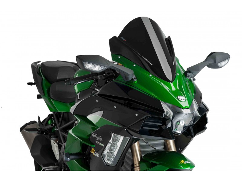 Windscreen PUIG RACING 9704N Negru