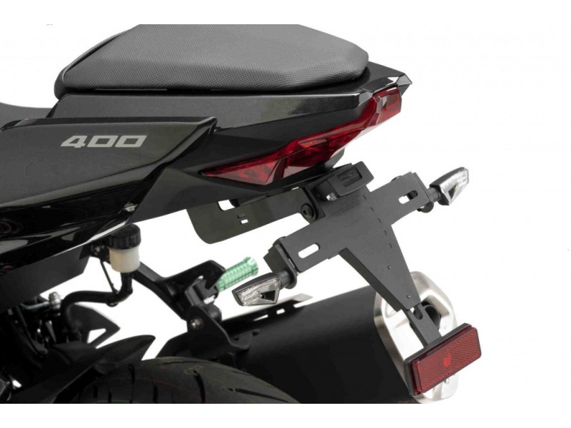Adjustable license support PUIG 9629N Negru
