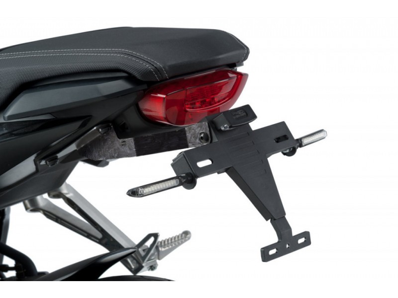 Adjustable license support PUIG 3527N Negru