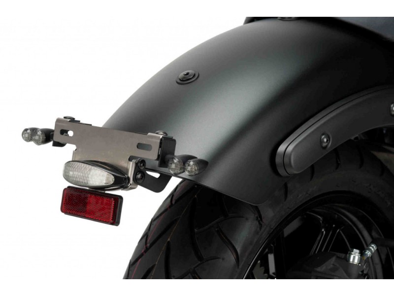 Adjustable license support PUIG 9675N Negru