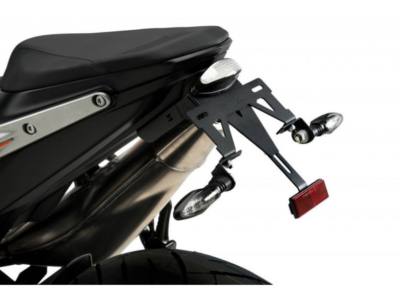 Adjustable license support PUIG 9683N Negru