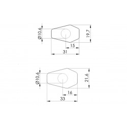 Turn signal covers PUIG 9655N Negru Turn signal covers PUIG 9655N Negru