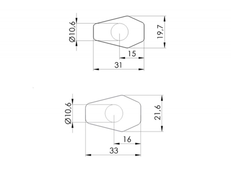Turn signal covers PUIG 9655N Negru Turn signal covers PUIG 9655N Negru