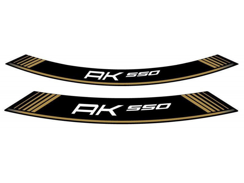 Rim strip PUIG AK550 9630O auriu set of 8 rim strips