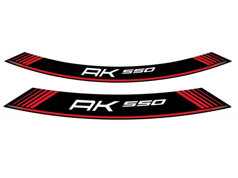 Rim strip PUIG AK550 9630R Rosu set of 8 rim strips