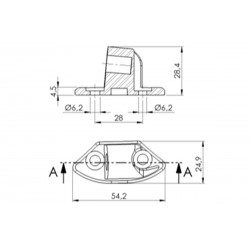 Mirror adaptor PUIG 9640N Negru to fairing Mirror adaptor PUIG 9640N Negru to fairing