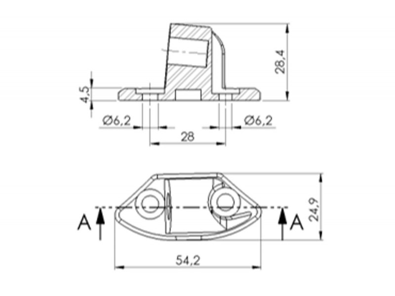 Mirror adaptor PUIG 9640N Negru to fairing Mirror adaptor PUIG 9640N Negru to fairing