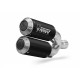 2 Silencers kit MIVV MK3 D.040.SM3B negru otel