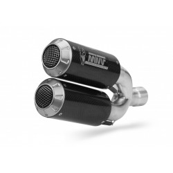 2 Silencers kit MIVV MK3 D.040.SM3C Carbon 2 Silencers kit MIVV MK3 D.040.SM3C Carbon