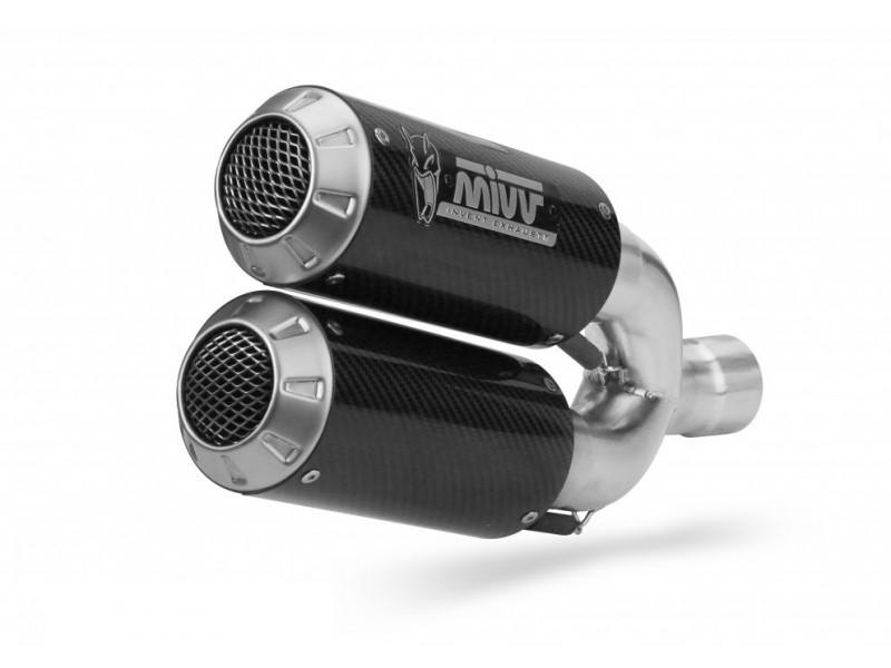 2 Silencers kit MIVV MK3 D.040.SM3C Carbon 2 Silencers kit MIVV MK3 D.040.SM3C Carbon