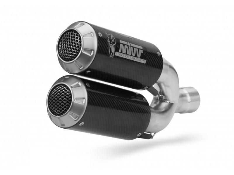 2 Silencers kit MIVV MK3 D.042.SM3C Carbon 2 Silencers kit MIVV MK3 D.042.SM3C Carbon