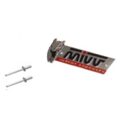 Logo plaque + 2 rivets MIVV 50.73.307.1 Logo plaque + 2 rivets MIVV 50.73.307.1
