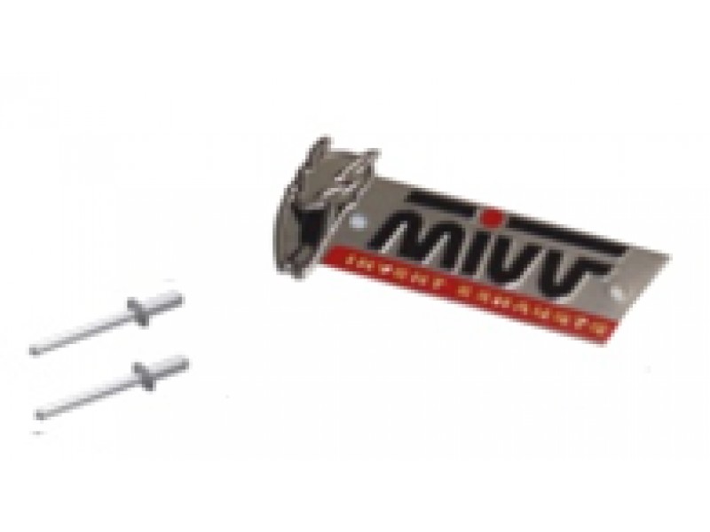 Logo plaque + 2 rivets MIVV 50.73.307.1