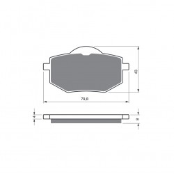 Placute de frana GOLDFREN 322 AD Placute de frana GOLDFREN 322 AD