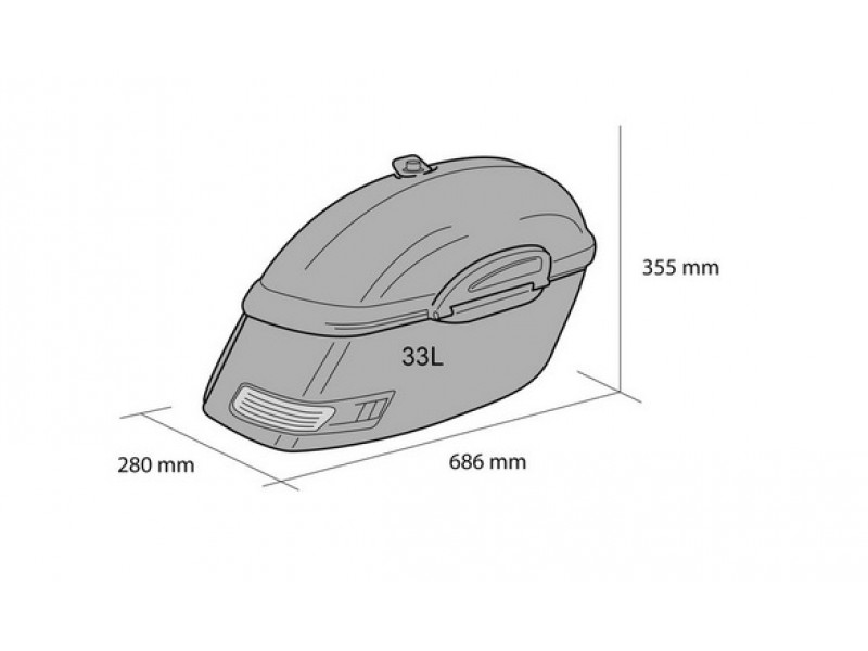 Genti rigide CUSTOMACCES TOURING AMZ002N Negru pair, with KF universal support