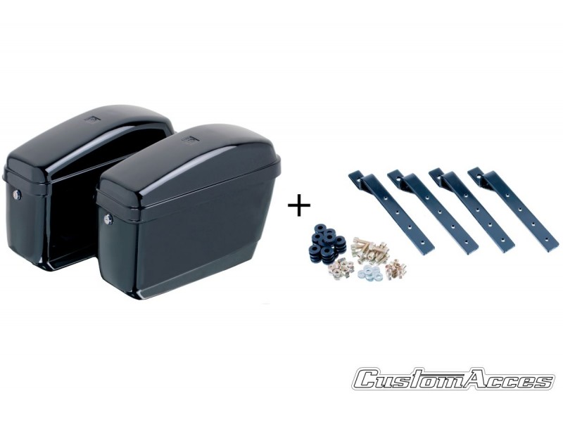Genti rigide CUSTOMACCES EASY AMZ004N Negru pair, with KF universal support