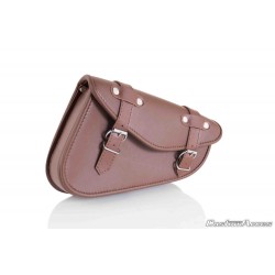 Leather saddlebag CUSTOMACCES DETROIT AP0003T brown stanga Leather saddlebag CUSTOMACCES DETROIT AP0003T brown stanga