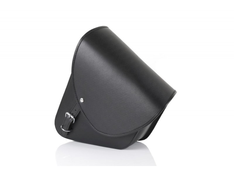 Leather saddlebag CUSTOMACCES BARCELONA AP0005N Negru stanga