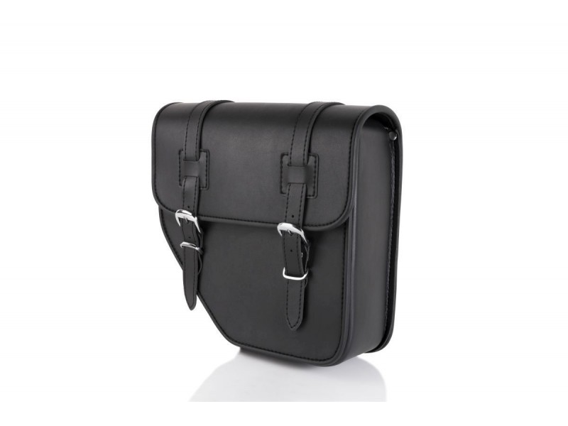 Leather saddlebag CUSTOMACCES IBIZA AP0007N Negru stanga
