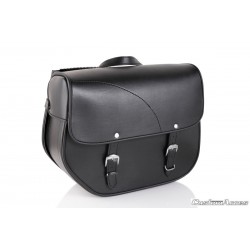 Leather saddlebag CUSTOMACCES SANT LOUIS AP0011N Negru Leather saddlebag CUSTOMACCES SANT LOUIS AP0011N Negru