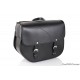 Leather saddlebag CUSTOMACCES SANT LOUIS AP0011N Negru