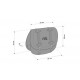 Leather saddlebag CUSTOMACCES HD APH001N Negru pereche Leather saddlebag CUSTOMACCES HD APH001N Negru pereche